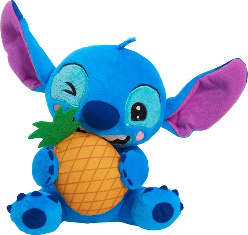 Disney Stitch - Peluche pequeño de Stitch y piña, animal de peluche, azul, alienígena, regalos para calcetines navideños, regalos, presentes,