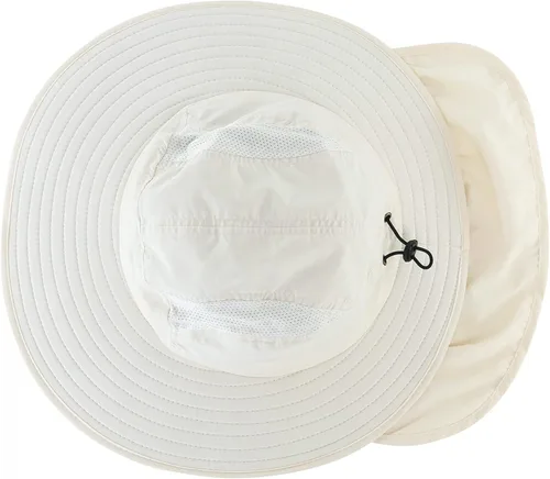 Miniatura 2 de Home Prefer - Gorra de protección solar SPF 50+ para hombre con ala ancha y solapa para el cuello