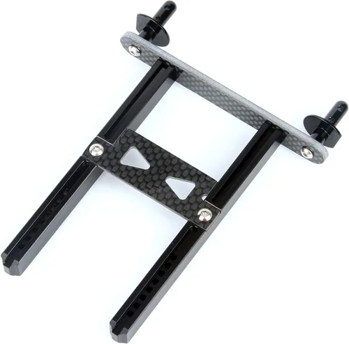 LCX Racing 1/10th RC Crawler Car Aluminio y fibra de carbono Poste de montaje de cuerpo trasero para Traxxas TRX4, actualizaciones de piezas