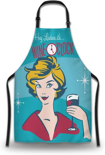 Miniatura 13 de Delantal de Ama de Casa para Mujeres Gato Colorido Abstracto Divertido Delantales para Hombres para Cocina Cocinar Restaurante BBQ Pintura