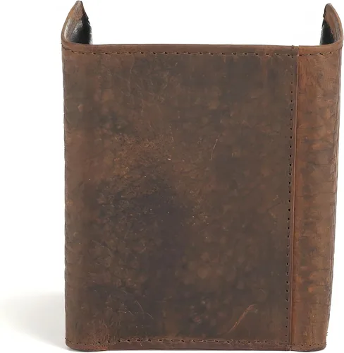 Miniatura 3 de ARIAT Billetera Trifold En Relieve Esquina Logo Marrón Talla única