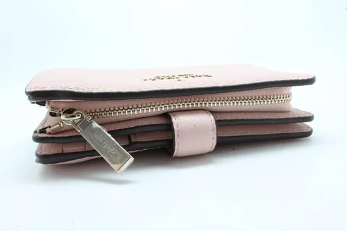 Miniatura 3 de Kate Spade Leila - Cartera plegable con compartimento mediano, color rosa ahumado, Rosa (Rose Smoke), Billetera plegable