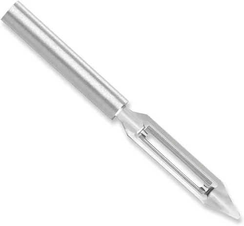 Miniatura 7 de Rada - Pelador de verduras (W232), hoja giratoria de acero inoxidable de 1.75", fabricada en EE. UU., mango negro