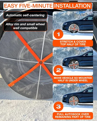 Miniatura 5 de AUTOSOCK para vehículos comerciales y camiones AL79, calcetines de nieve para neumáticos, paquete de 2