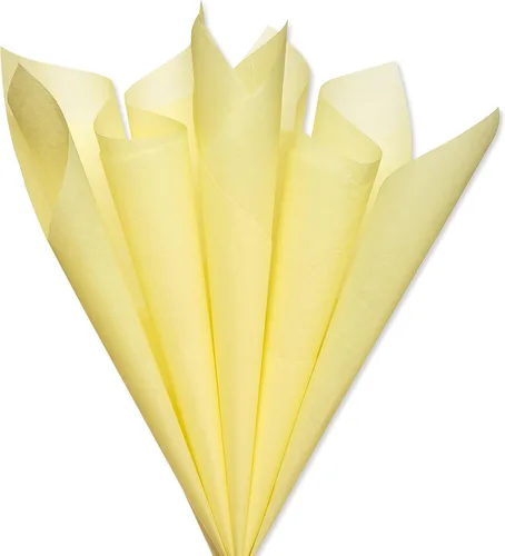 Miniatura 2 de Papyrus 8 hojas de papel de seda amarillo para regalos, decoraciones, manualidades, bricolaje y más
