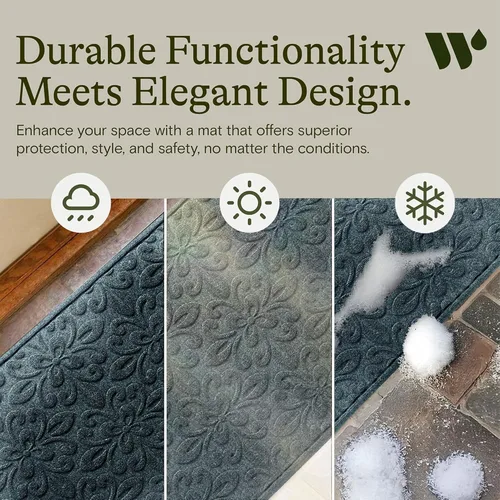 Miniatura 7 de WaterHog Phoenix - Tapete absorbente para puerta delantera para interiores y exteriores, con parte trasera de goma antideslizante, atrapador