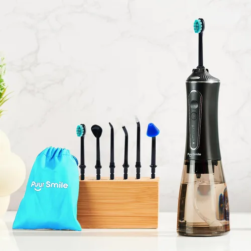 Miniatura 5 de Puntas de repuesto negras para irrigador dental Puur Smile - 6 puntas de irrigador dental de agua Punta de chorro de irrigador oral Cuidado