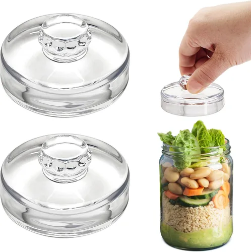 Miniatura 7 de Pesas de vidrio de fermentación con asas de fácil agarre, pesas transparentes para conservas y peso de vidrio de decapado para frascos Mason de boca