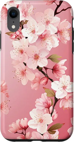 Miniatura 25 de Funda para iPhone 15 Pro Max Japón Pink Flower Sakura Florist Anime Cherry Blossom