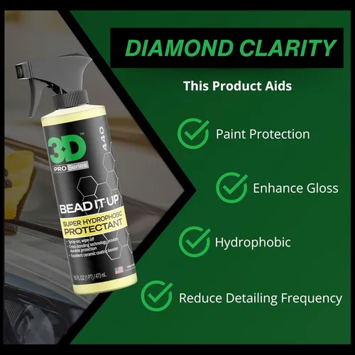 Miniatura 7 de 3D Bead It Up - Spray de refuerzo de revestimiento de cerámica, fabricante de cuentas súper hidrofóbicas, protector y sellador de pintura