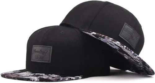 Miniatura 8 de Sombrero Snapback Floral Parche Negro por BloomTan), Negro
