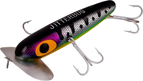 Miniatura 10 de Arbogast Jitterbug Topwater Bass - Señuelo de pesca para pesca nocturna Fire Tiger