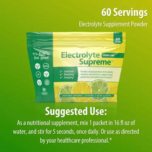 Miniatura 8 de Suplemento Jigsaw Health Electrolyte Supreme, delicioso sabor a bayas, amplio espectro de electrolitos + oligoelementos, 60 paquetes de polvo, Value