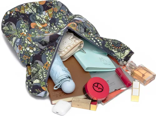Miniatura 176 de Bolsa de hombro para mujer, de lona en estilo hippie/bohemio para llevar cruzada al hombro, disponible en diferentes colores y estampados