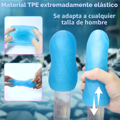 Miniatura 3 de Doble-Facial Onahole para Felaciones, Ultra-Suave Estiradera Juguete Sexual para Hombre, LNIIY Brazalete Realista para Pene con Caja