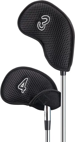 Miniatura 4 de 10 unids/pack nuevo Meshy Golf Iron Covers Set Golf Club Head Cover Fit Most Irons