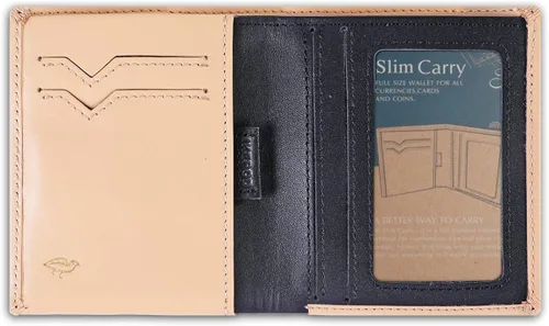 Ikepod cartera delgada portátil 8 colores hecha en Italia cuero de calidad Bloqueadora de RFID y con costuras delgadas