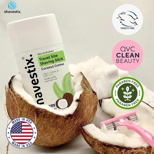 Miniatura 7 de Shavestix - Crema de afeitar en barra de 2.75 onzas – Pequeños regalos navideños, artículos de tocador de tamaño de viaje para mujeres Barra