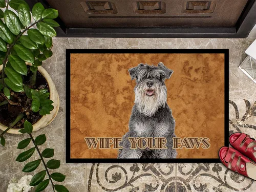 Miniatura 3 de Caroline's Treasures KJ1221JMAT Schnauzer - Tapete para puerta delantera, 24 x 36 pulgadas, tapete para puerta delantera, interior y exterior