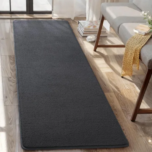 Miniatura 5 de AROGAN Alfombra Shag de Pasillo de 2 x 4 pies para pasillos, alfombras lavables con espuma viscoelástica para dormitorio, entrada