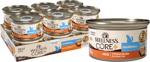 Miniatura 12 de Wellness CORE+ Digestive Health Pate Alimento húmedo enlatado en paté para adultos, natural, rico en proteínas, sin granos, receta de pescado