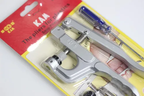Miniatura 2 de 1 juego de alicates a presión KAM Kit de alicates de mano para broches de presión sin coser, botón de presión, fijador de prensa para broches T3 T5