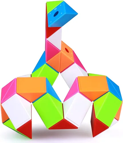 TANCH Fidget Magic Snake Cube Puzzles Twist Ruler Speed Cubes Brain Teaser Juego Juguetes para niños (36 bloques, 1 paquete)