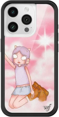 Wildflower - Fundas compatibles con Apple iPhone 15 Pro | Protector de goma negro, certificado de prueba de caída de 4 pies, propiedad de mujeres
