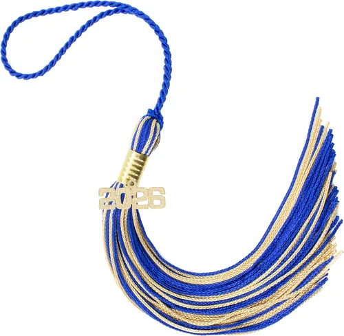 Miniatura 274 de Borla de graduación Aqua 2022, todos los colores escolares disponibles, fabricada en Estados Unidos