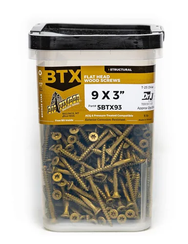 Miniatura 9 de 5# Cubo 8 x 1" Bronce T-20 Cabeza Plana 1432/Cubo