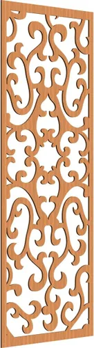 Miniatura 32 de Smithfield Paneles de pared decorativos de madera con calado, 13 3/8 pulgadas de ancho x 34 3/8 pulgadas de alto x 3/8 de alto, roble rojo rojo