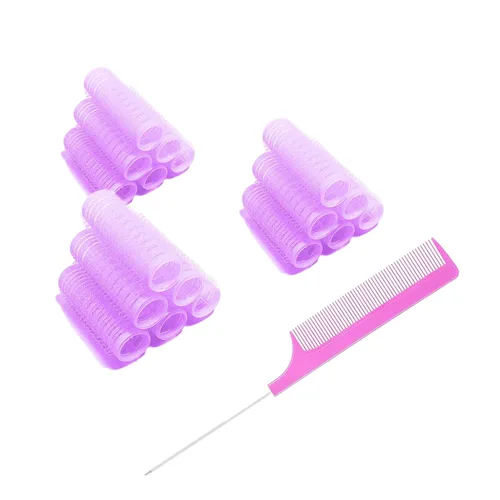 Miniatura 9 de 36 PCS Rizadores de Cabello Pequeños con Autoagarre Sin Calor Rizadores de Rodillo Rizadores de Cabello Pro Salón Peluquería Rizador DIY Peinado