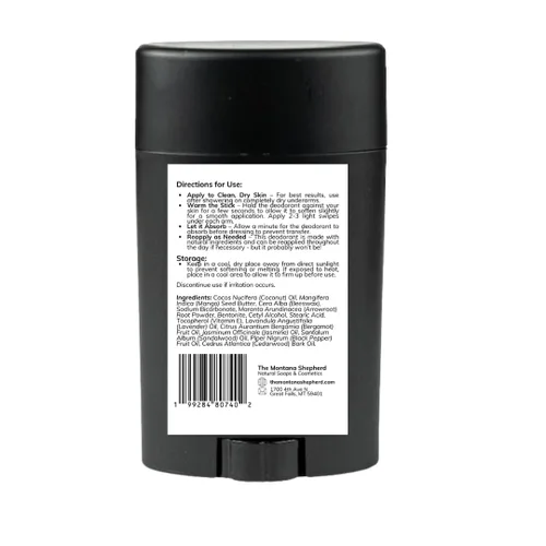 Miniatura 5 de Desodorante natural sin aluminio para hombres y mujeres, control de olores de larga duración con arrurruz, bentonita y aceites esenciales, 2.65