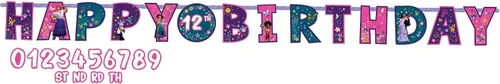Encanto - Cartel jumbo con texto en inglés "Add An Age (Añadir una edad"), 10.5 x 10 pulgadas (paquete de 1), decoración de papel multicolor de