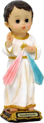 Miniatura 2 de Gigi's Classy Kids Estatuas religiosas católicas de 8 pulgadas para bebés, niños, niñas, regalo de Judas Guadalupe Michael Misericordia Nino Divino