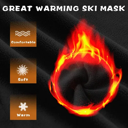 Miniatura 3 de Pasamontañas para niños a prueba de viento, máscara de esquí, capucha, máscara facial, calentador de cuello para clima frío, gorro de invierno