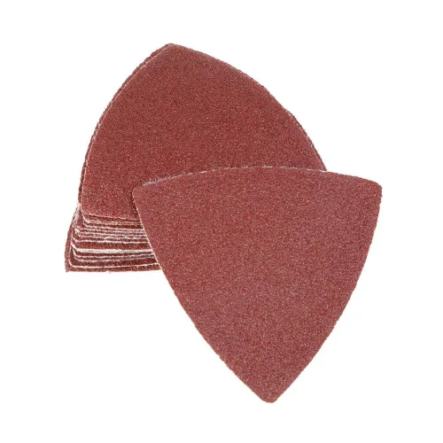 Miniatura 9 de Almohadillas de lijado oscilantes, 82 piezas universales triangulares y hojas de papel de lija de dedo con soportes de acero al carbono para lijado
