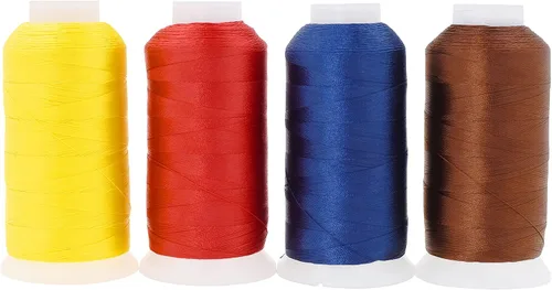 Miniatura 101 de Mandala Crafts Airforce Blue - Hilo resistente de 1500 yardas Tex 70 hilos de poliéster fuertes para coser cortinas, jeans, cuero, cabello
