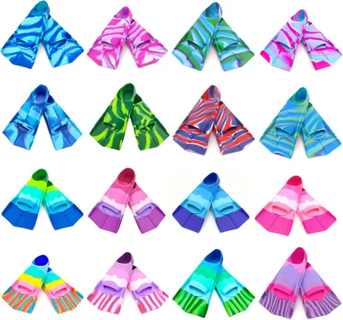 Miniatura 67 de Gugmoy Kids Swim Fins,Comfortable Silicone Flippers for Swimming and Diving,Size Suitable Beginners Kids Girls Boys Adults