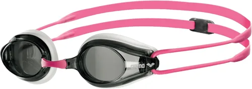 Arena Tracks Gafas de natación unisex para adultos esenciales para carreras competitivas de natación, aprobadas por FINA, con lente antiniebla