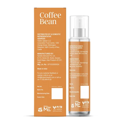 Miniatura 9 de Botanic Hearth Café Bean Perfume para el cabello y niebla corporal con ácido hialurónico – Spray corporal sin alcohol para fragancia duradera e