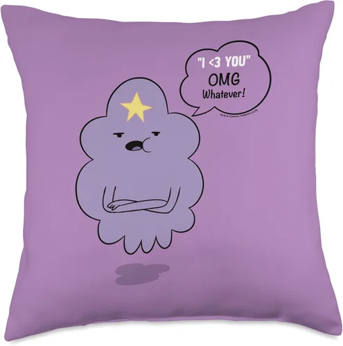 Miniatura 5 de Adventure Time Lumpy Space Princess OMG - Almohada de 15.7 x 15.7 in, multicolor
