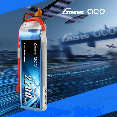 Miniatura 6 de Gens ace 7.4V 2200mAh 2S 45C LiPo Batería Deans Plug para 70MM EDF RC Avión 450 Helicóptero Rc Barco