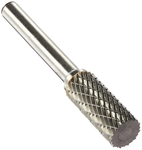 Miniatura 105 de Drill America SA-1 Rebaba de carburo/lima giratoria cilíndrica de doble corte para amoladora de troquel de 1/4" de diámetro x 5/8" de longitud