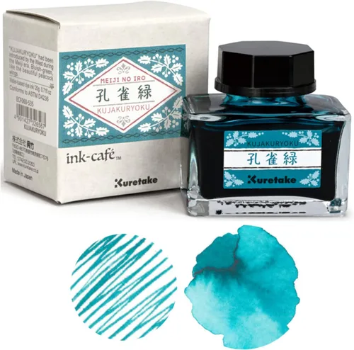 Miniatura 10 de Kuretake Ink-café MEIJI NO IRO EBICHA Botella de Tinta 0.71 oz para Plumas Estilográficas Té de uva (Ebika)
