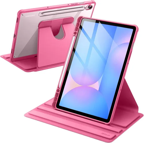 Miniatura 12 de JETech Estuche giratorio para Samsung Galaxy Tab S10 Lite / S10 FE / S9 FE de 10.9 pulgadas / S9 de 11 pulgadas con soporte para S Pen, cubierta