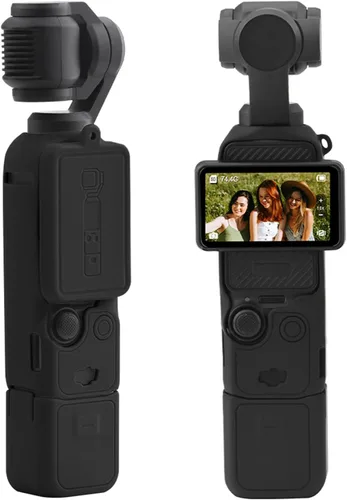Miniatura 2 de Funda protectora de silicona para DJI Osmo Pocket 3 Funda de silicona Funda protectora Handheld Gimbal Action Camera Accesorios (negro)