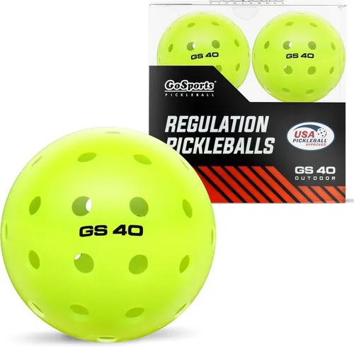 Miniatura 7 de GoSports GS 40 Pelotas de Pickleball - Paquete de 4, 12 o 36 pelotas de Pickleball reguladas aprobadas por USAPA Paquete de 12 - Verde neón