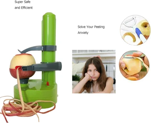 Miniatura 2 de Pelador eléctrico de patatas para cocina, peladores de verduras para calabacín, zanahoria, pelador automático de papas, pelador eléctrico de frutas