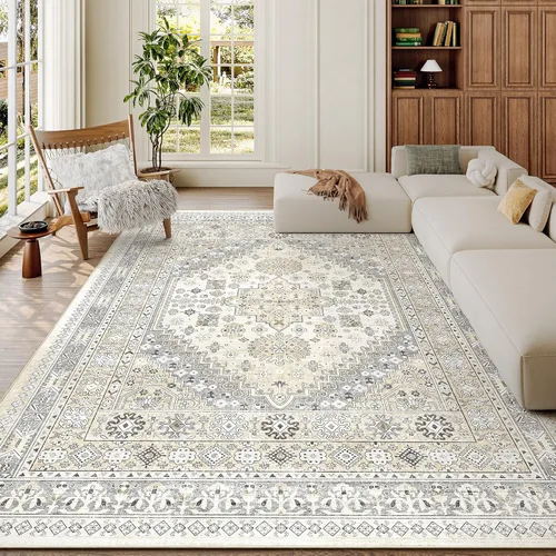 Miniatura 118 de zesthome Alfombra 4x6 - Alfombra Resistente a Manchas Lavable, Alfombras con Respaldo Antideslizante para Sala de Estar, Alfombras Pequeñas de Área